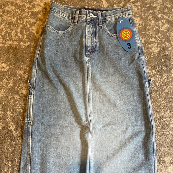 Revolt Jeans Denim Maxi Skirt - Picture 1 of 3